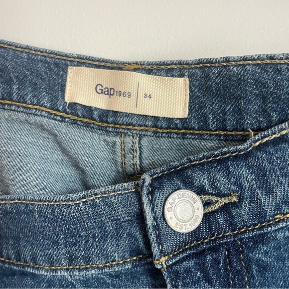 Classic GAP Y2K Denim Mini Skirt Waist Size 34 - Picture 3 of 6